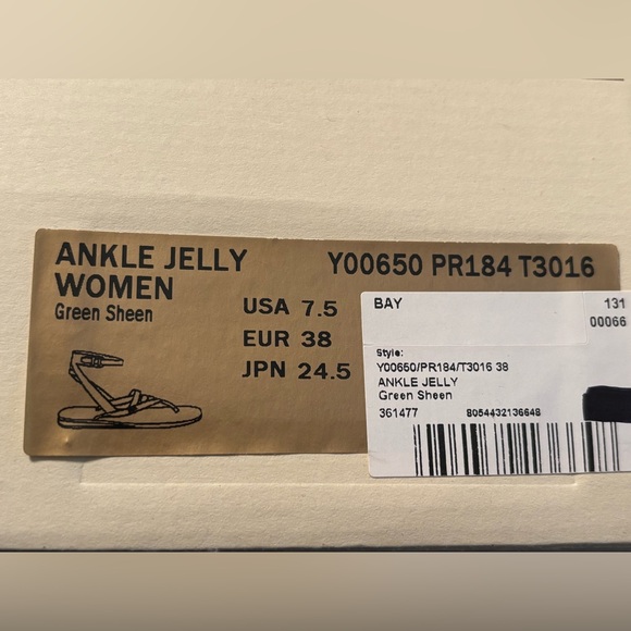 DIESEL Ankle Jelly Sandals Made in Italy • Vibrant Yellow Green • NIB Size 7.5 - Picture 4 of 14